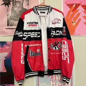 NFINITY Black and White Striped Jacket